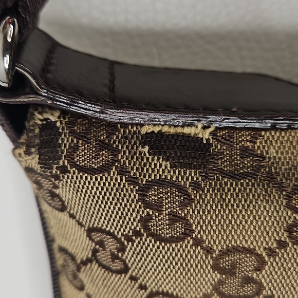 Authentic Gucci Monogram Classic Crossbody Handbag Purse Authentic - Picture 15 of 16